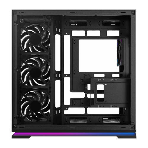 Powercool Plasma Mid Tower Gaming Case - Black 